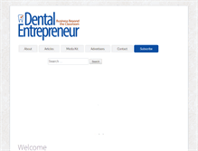 Tablet Screenshot of dentalentrepreneur.com